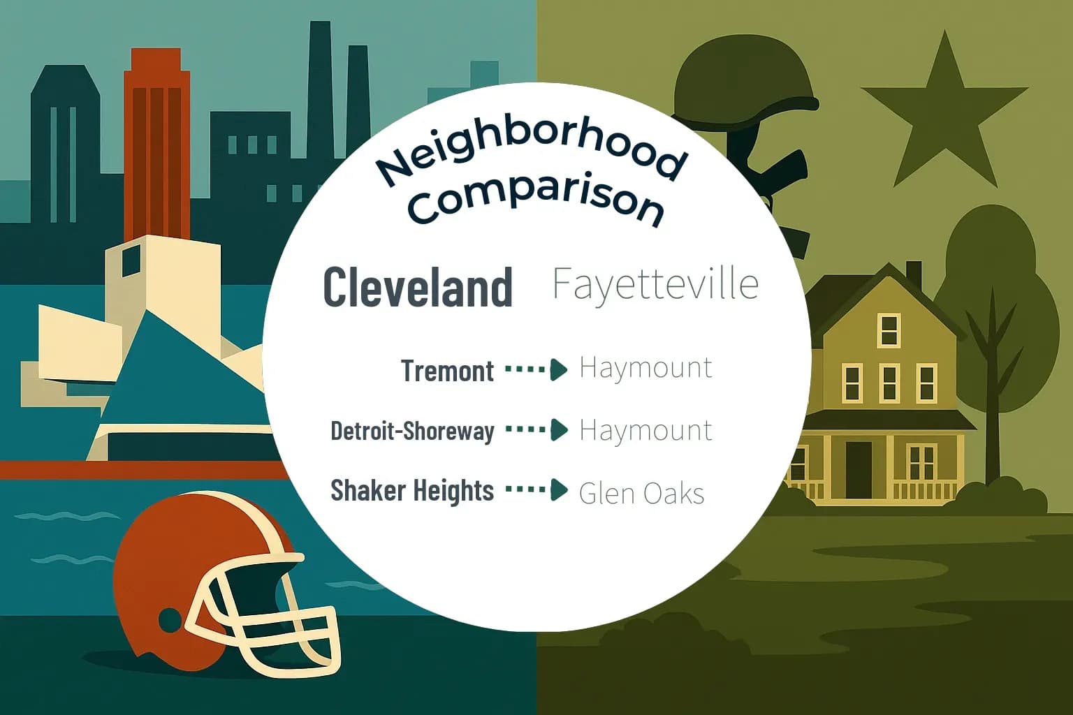 Cleveland vs Fayetteville Neighborhood Comparison
