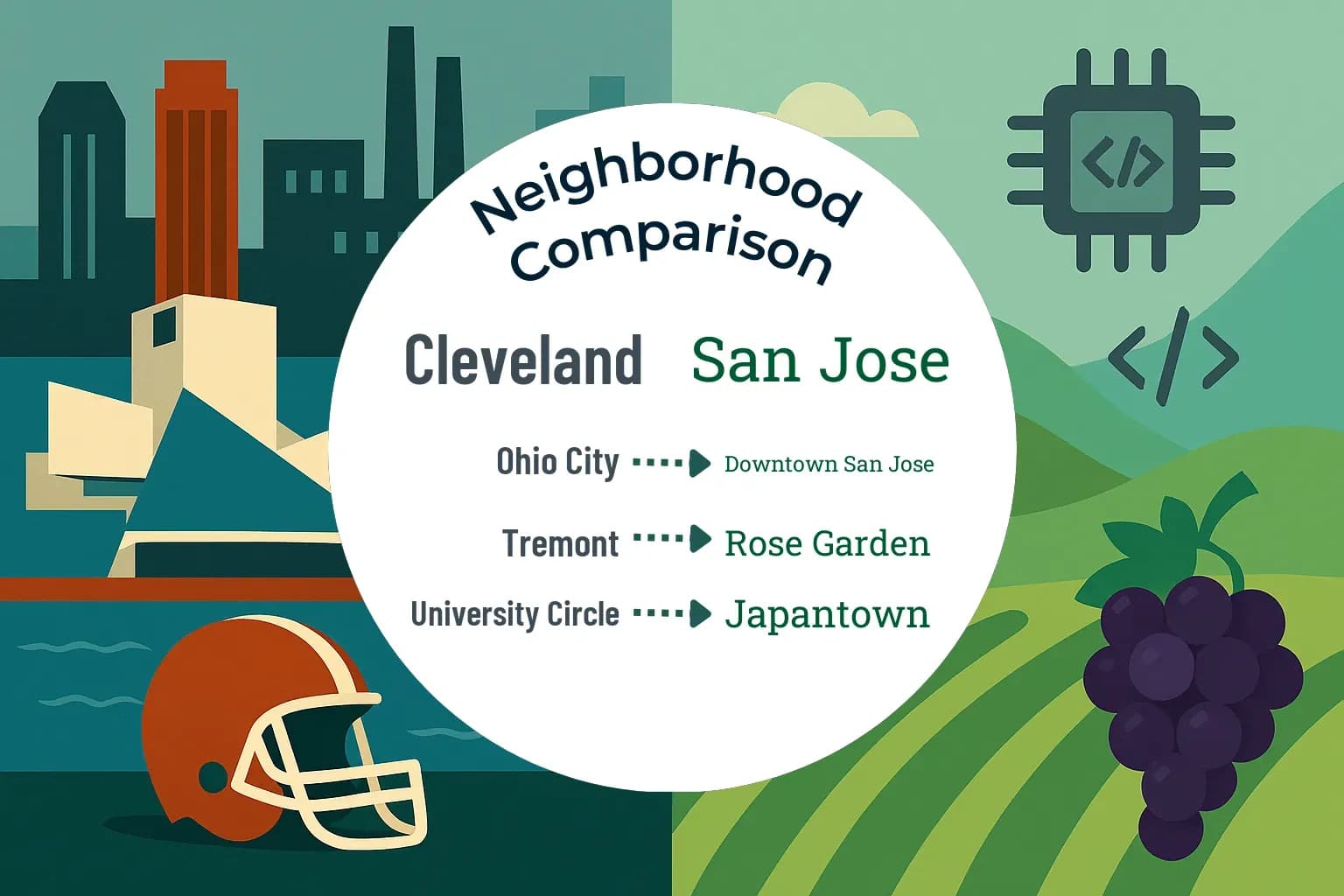 Cleveland vs San Jose Neighborhood Comparison