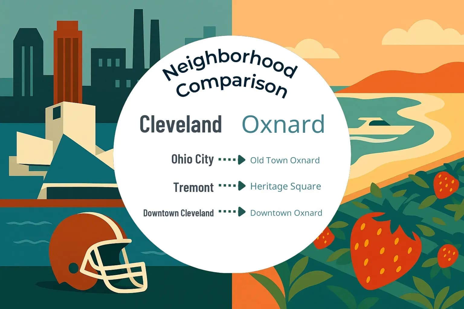 Cleveland vs Oxnard Neighborhood Comparison