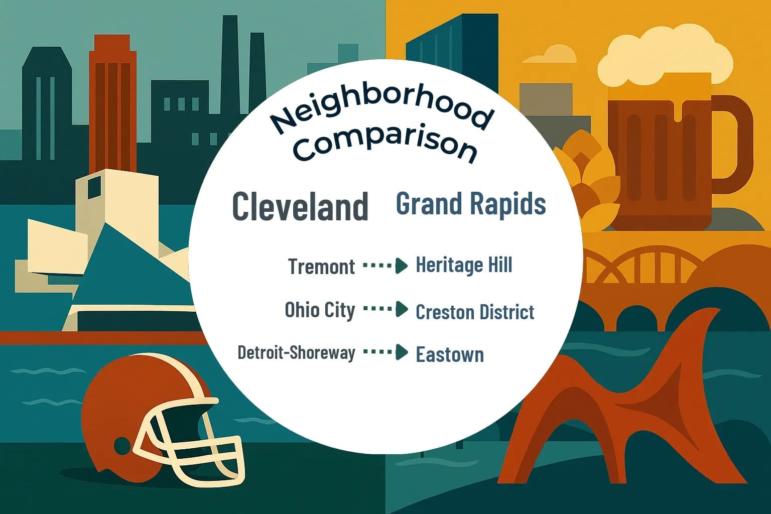 Cleveland vs Grand Rapids Neighborhood Comparison