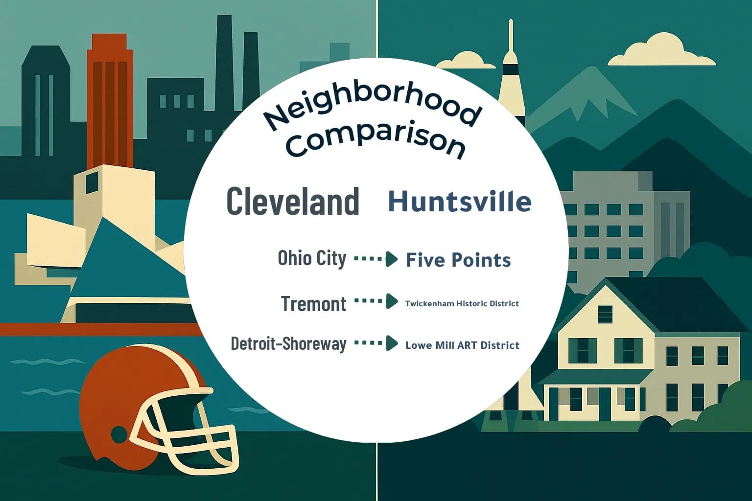 Cleveland vs Huntsville Neighborhood Comparison