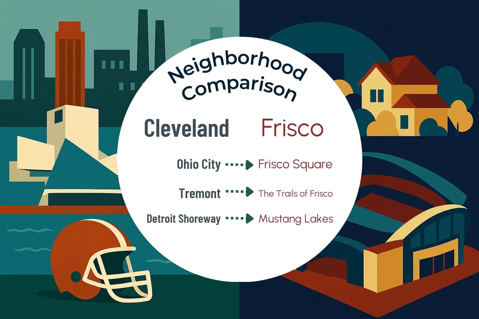 Cleveland vs Frisco Neighborhood Comparison