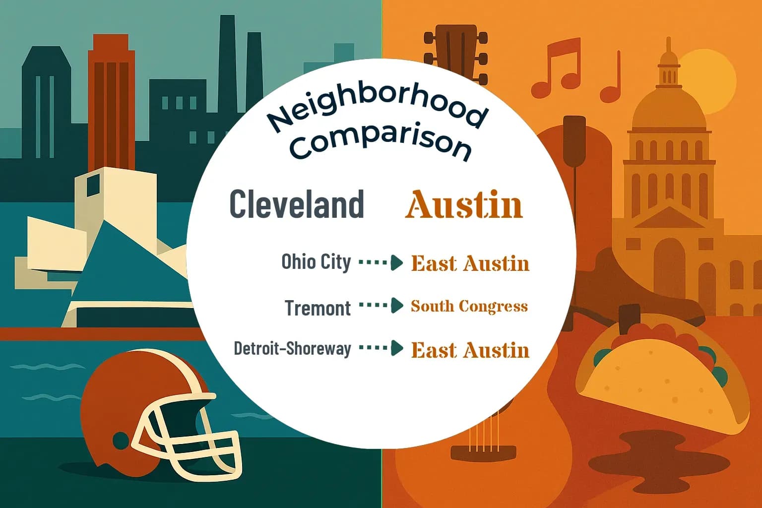 Cleveland vs Austin Neighborhood Comparison