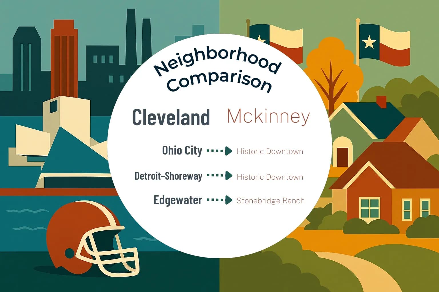 Cleveland vs Mckinney Neighborhood Comparison
