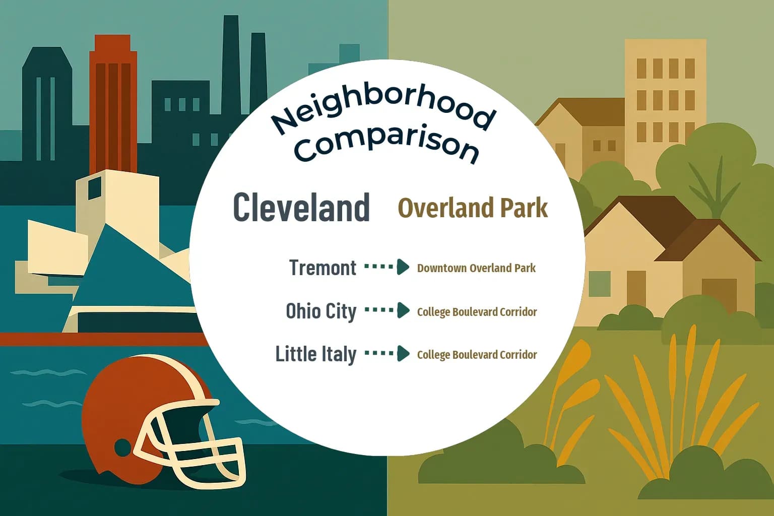 Cleveland vs Overland Park Neighborhood Comparison