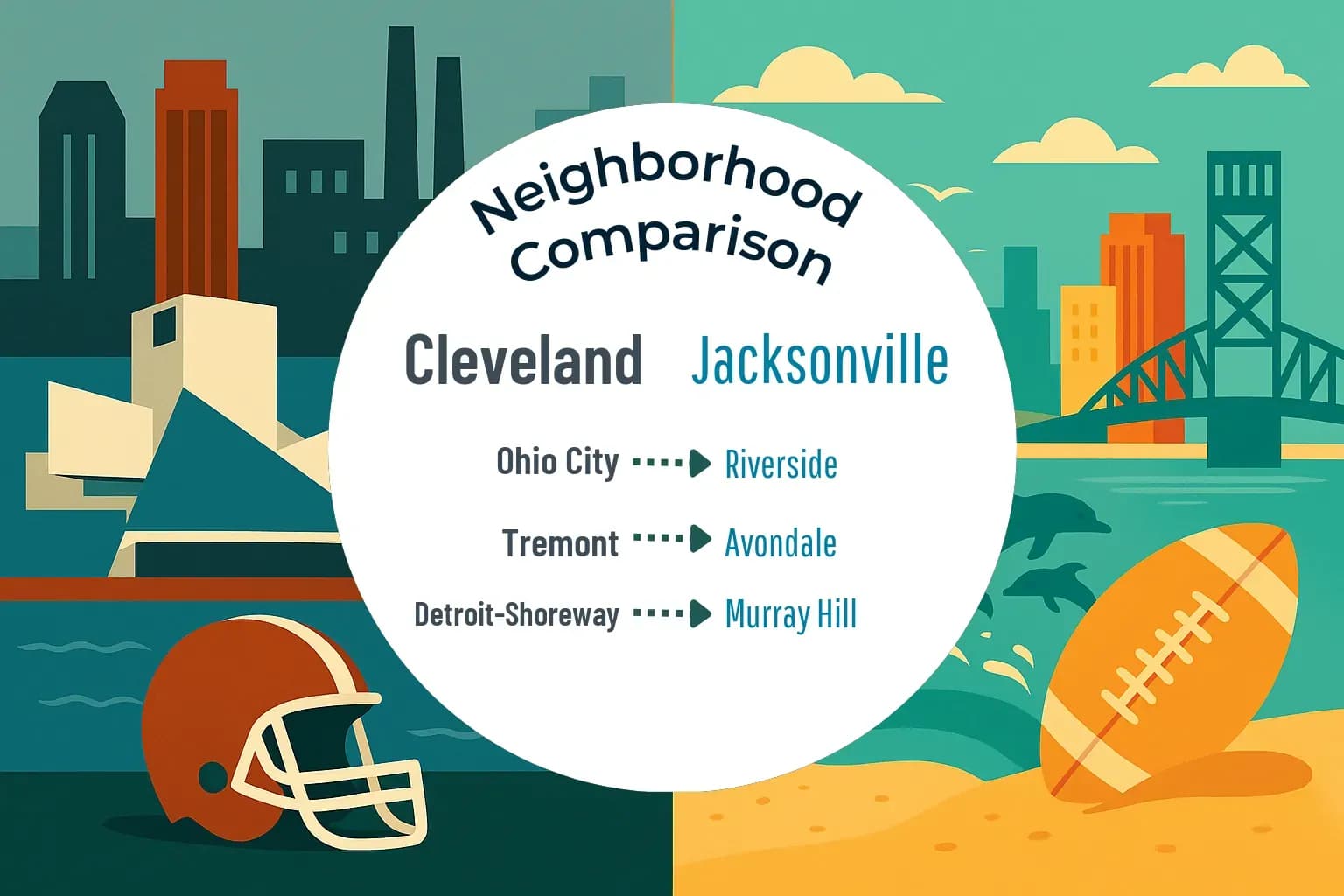 Cleveland vs Jacksonville Neighborhood Comparison