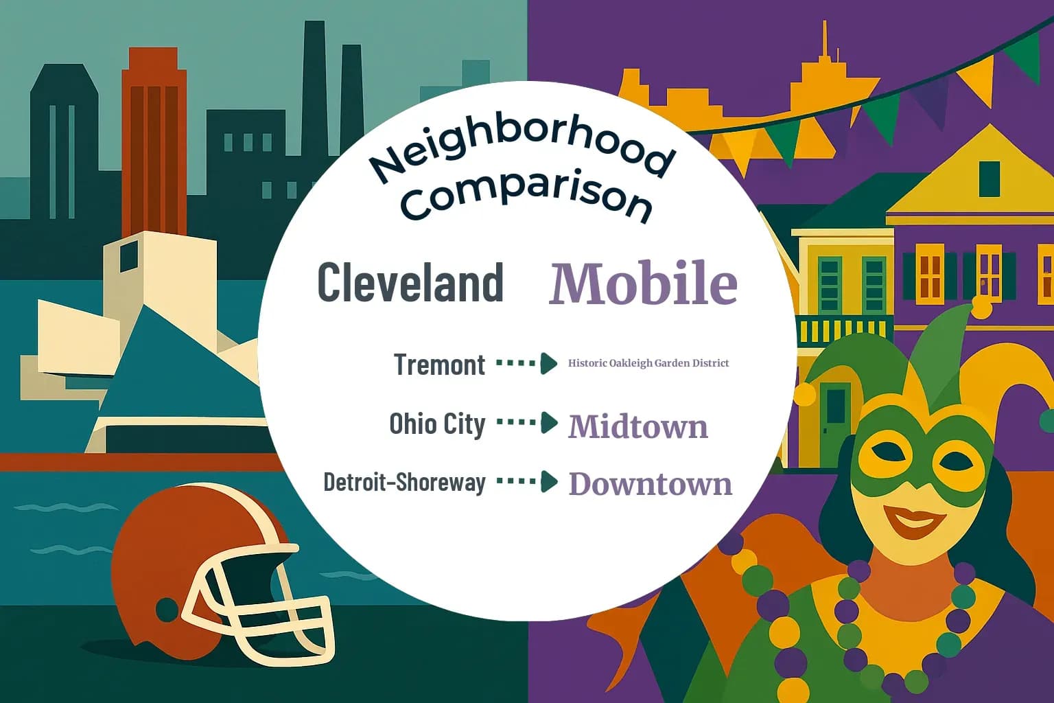 Cleveland vs Mobile Neighborhood Comparison