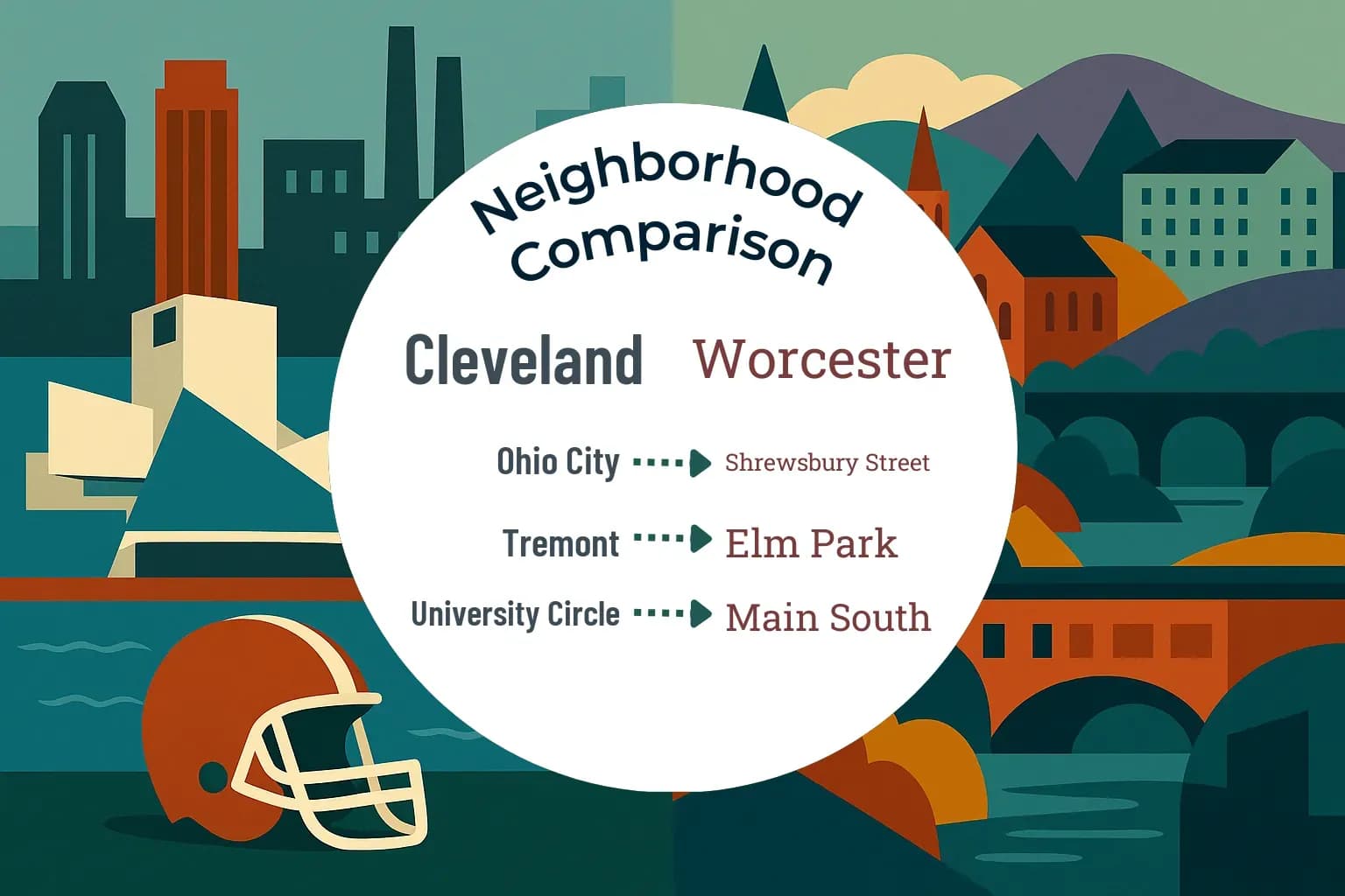 Cleveland vs Worcester Neighborhood Comparison
