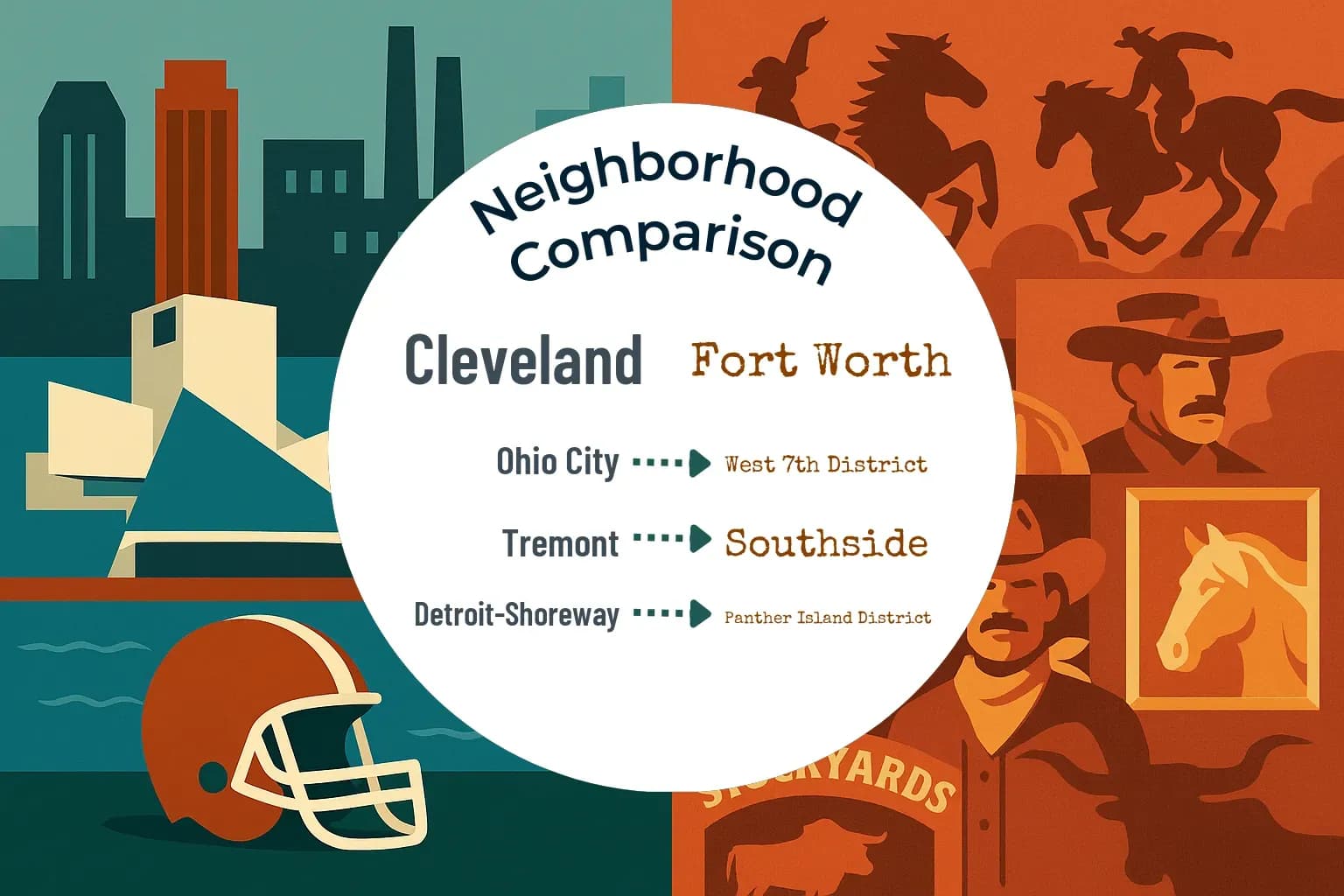 Cleveland vs Fort Worth Neighborhood Comparison