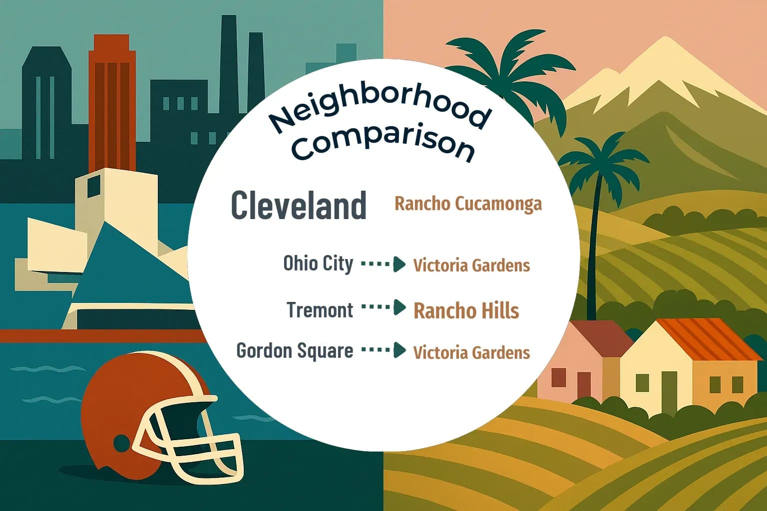 Cleveland vs Rancho Cucamonga Neighborhood Comparison