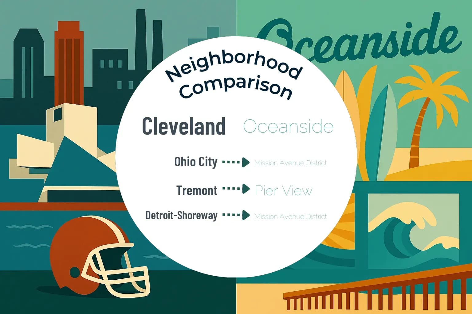 Cleveland vs Oceanside Neighborhood Comparison