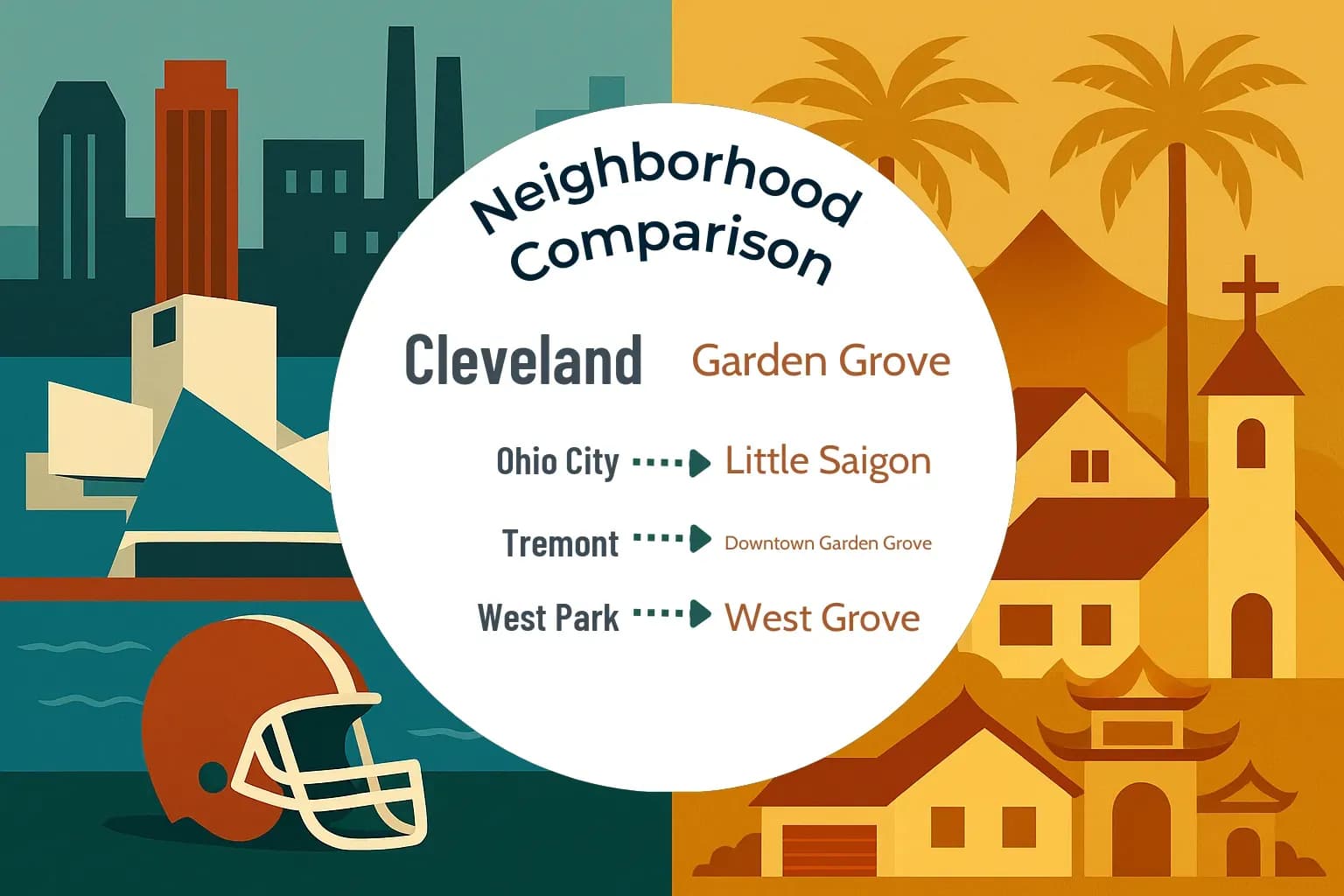 Cleveland vs Garden Grove Neighborhood Comparison
