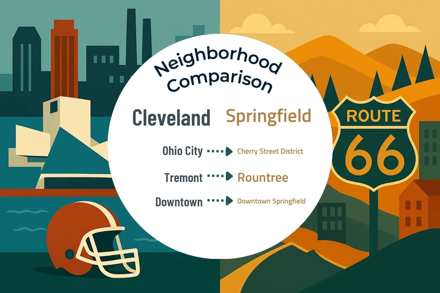 Cleveland vs Springfield Neighborhood Comparison