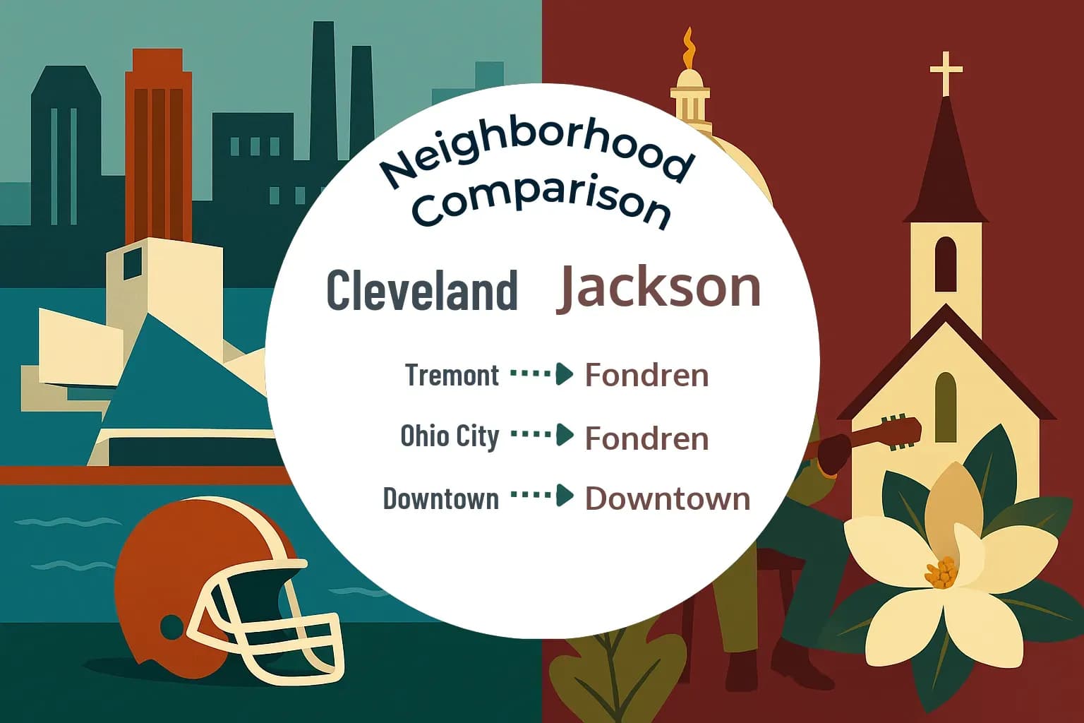 Cleveland vs Jackson Neighborhood Comparison