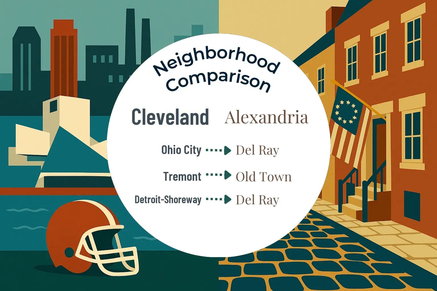 Cleveland vs Alexandria Neighborhood Comparison