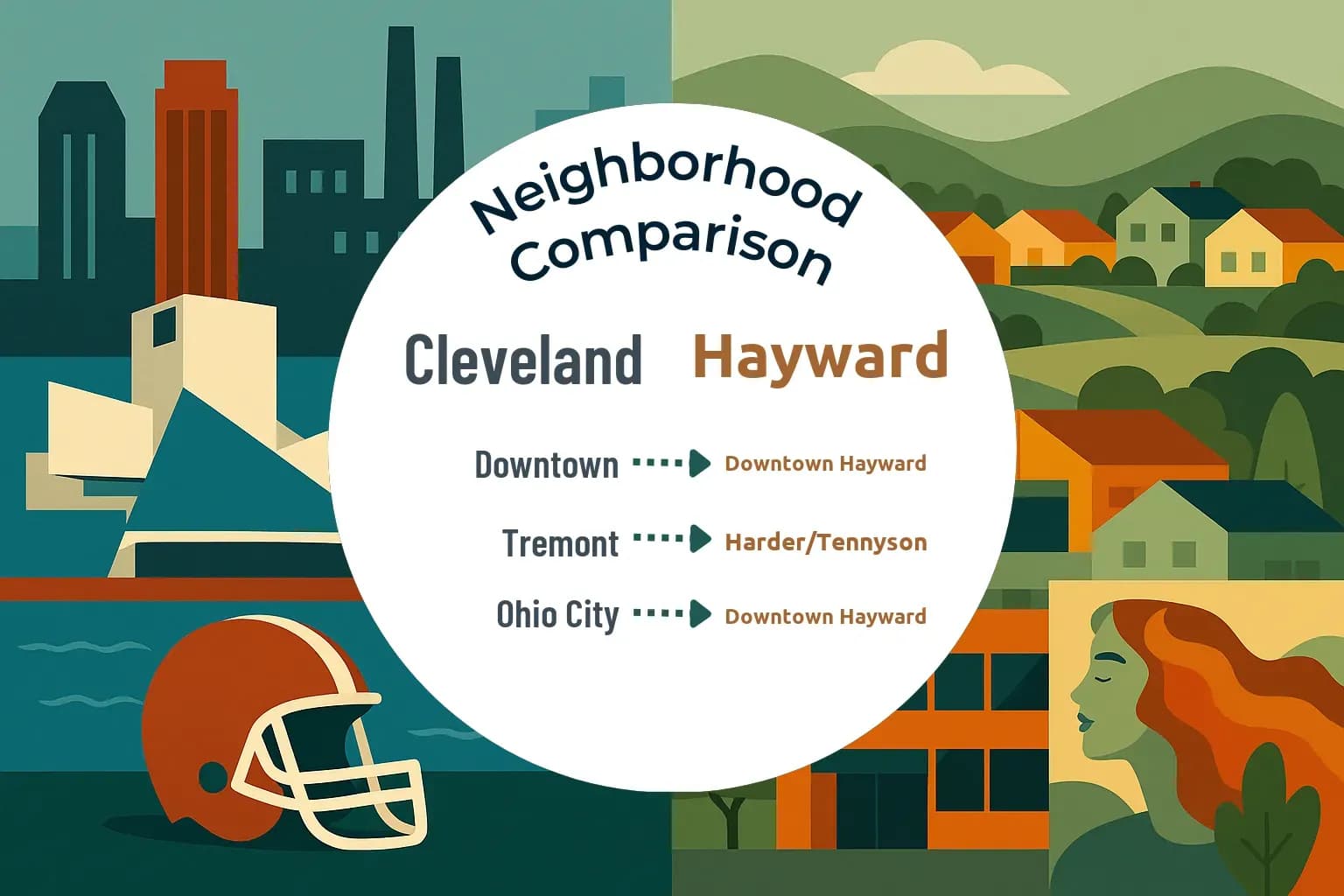 Cleveland vs Hayward Neighborhood Comparison