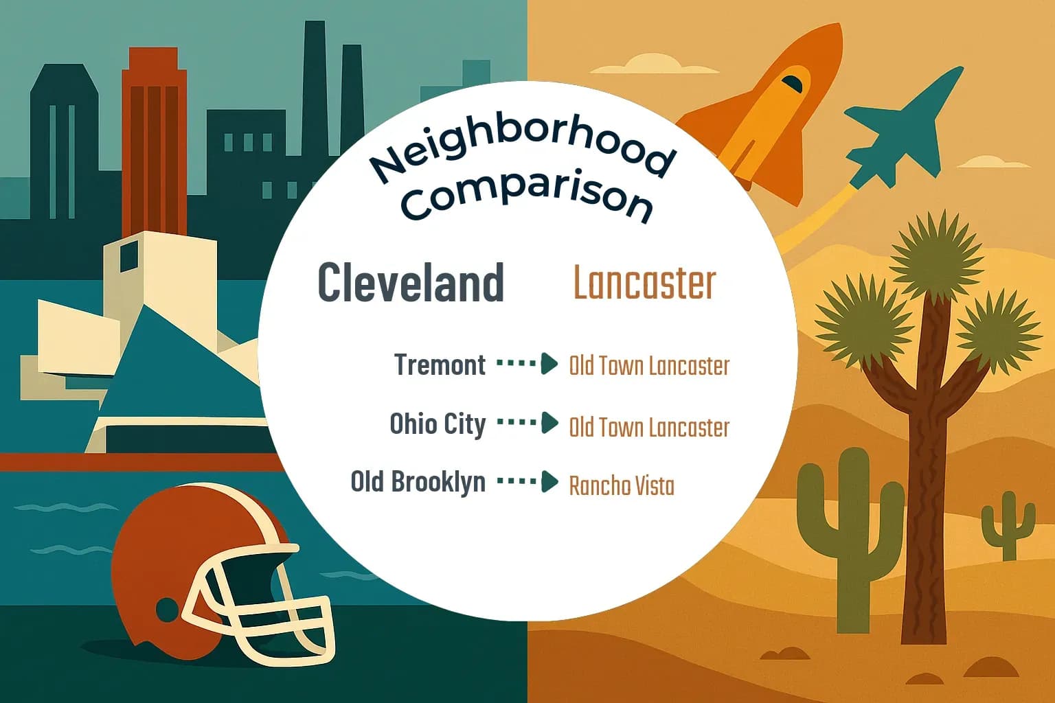 Cleveland vs Lancaster Neighborhood Comparison