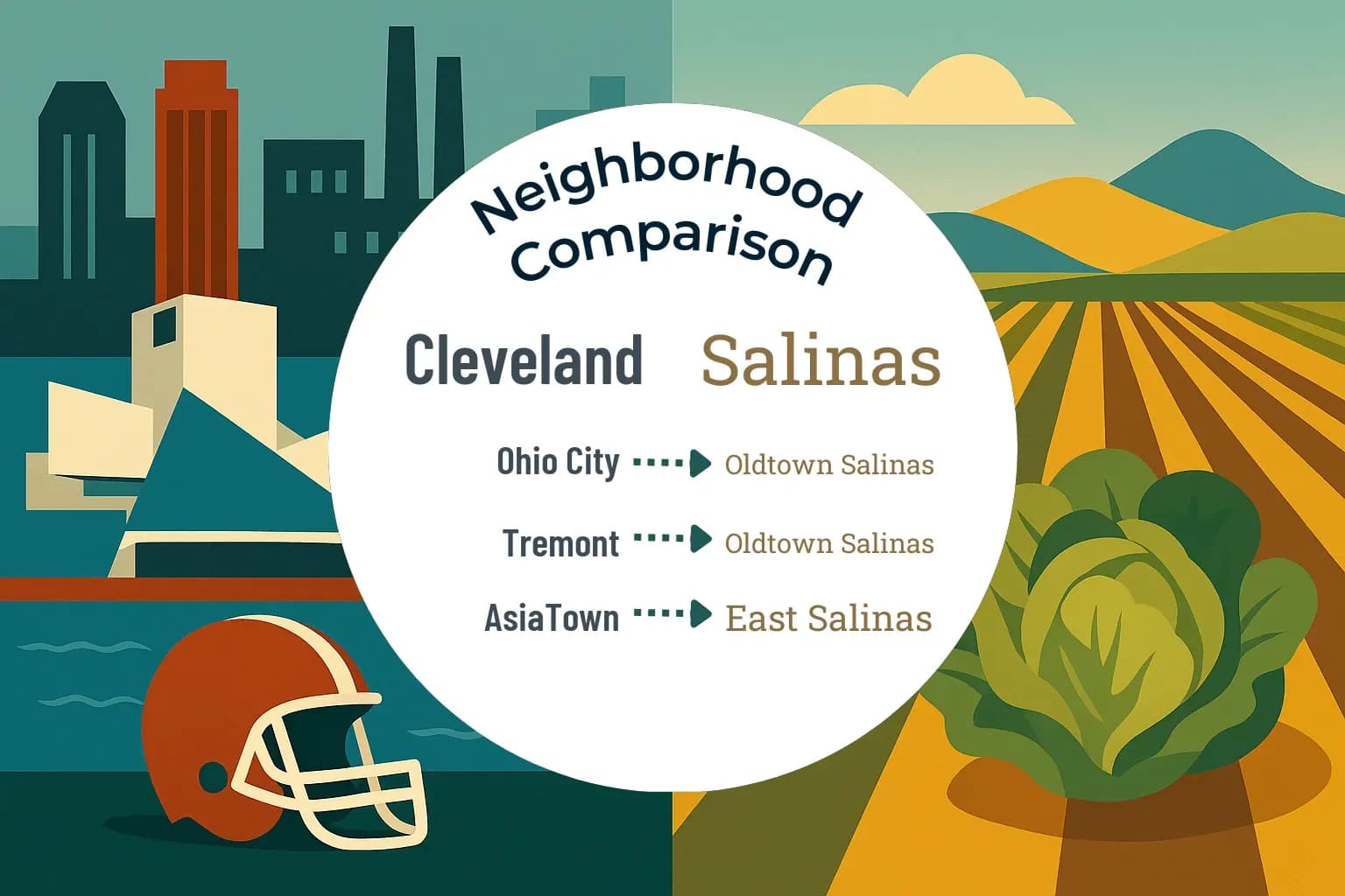 Cleveland vs Salinas Neighborhood Comparison