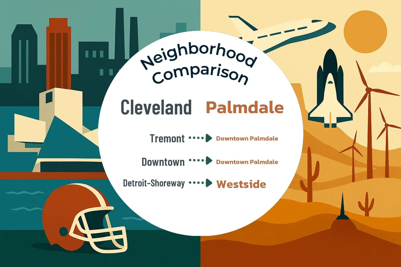 Cleveland vs Palmdale Neighborhood Comparison