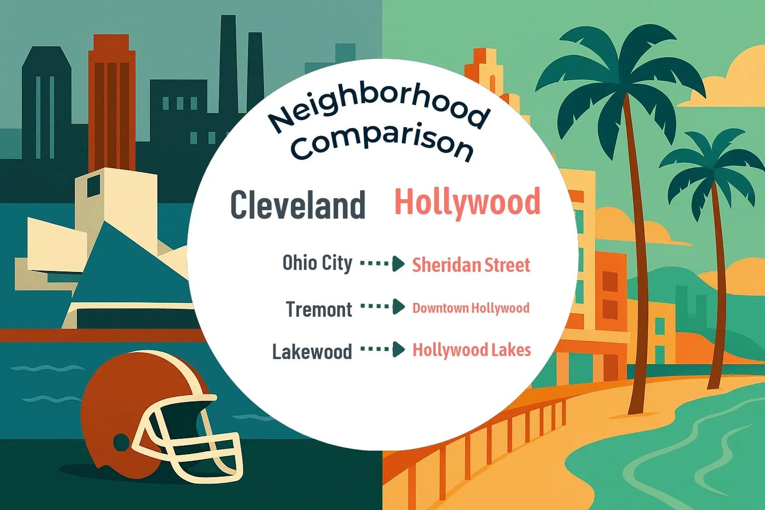 Cleveland vs Hollywood Neighborhood Comparison