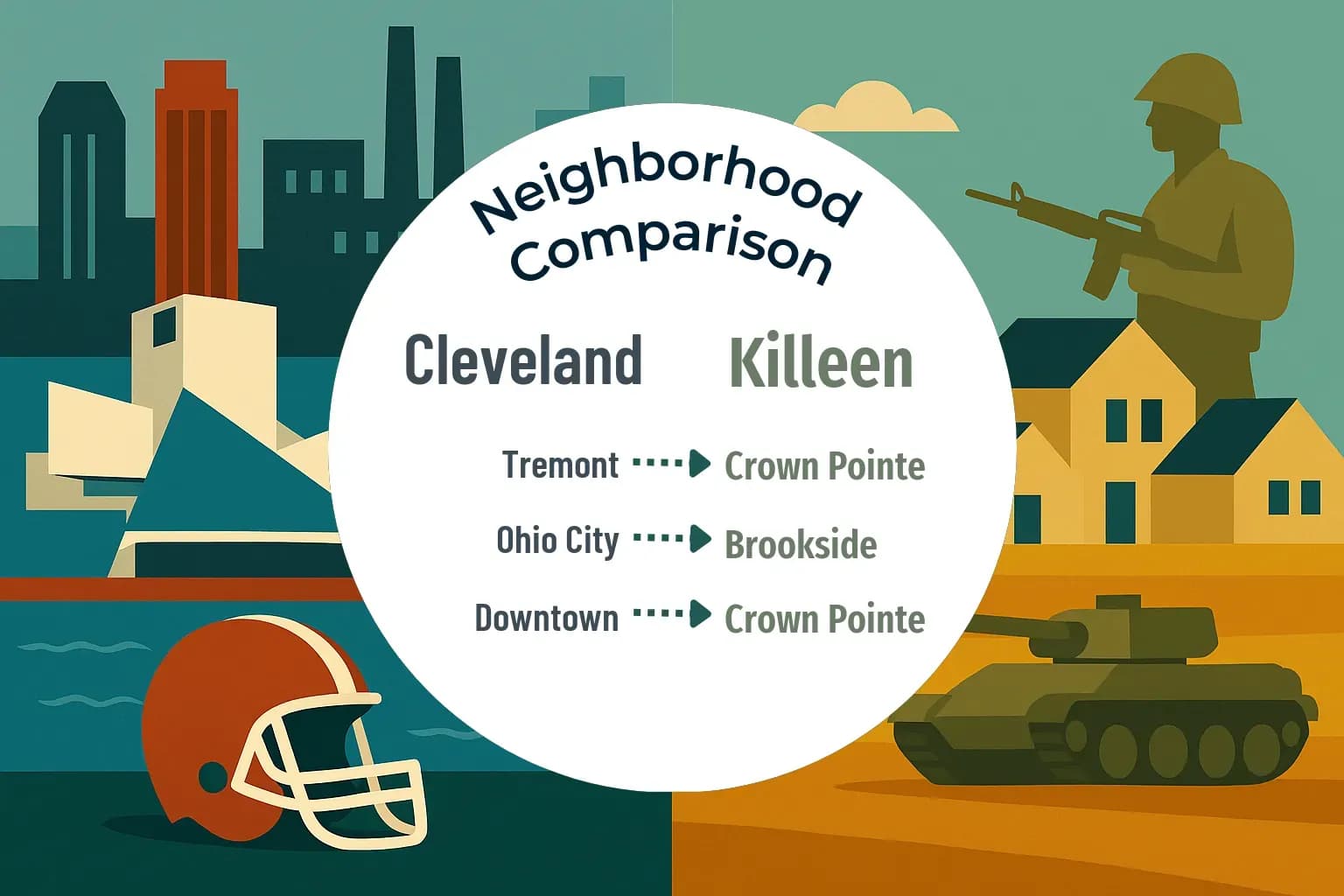 Cleveland vs Killeen Neighborhood Comparison