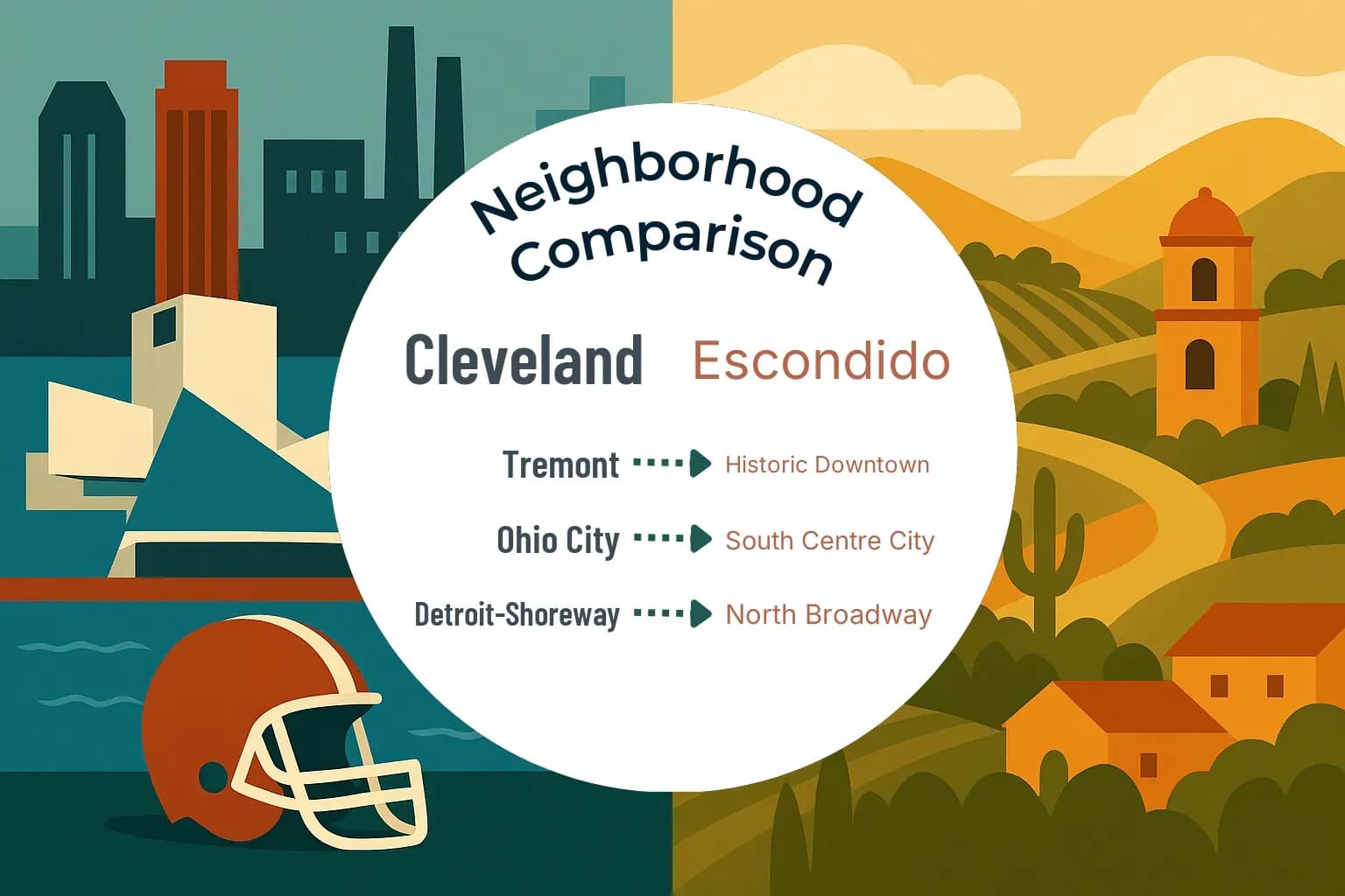 Cleveland vs Escondido Neighborhood Comparison
