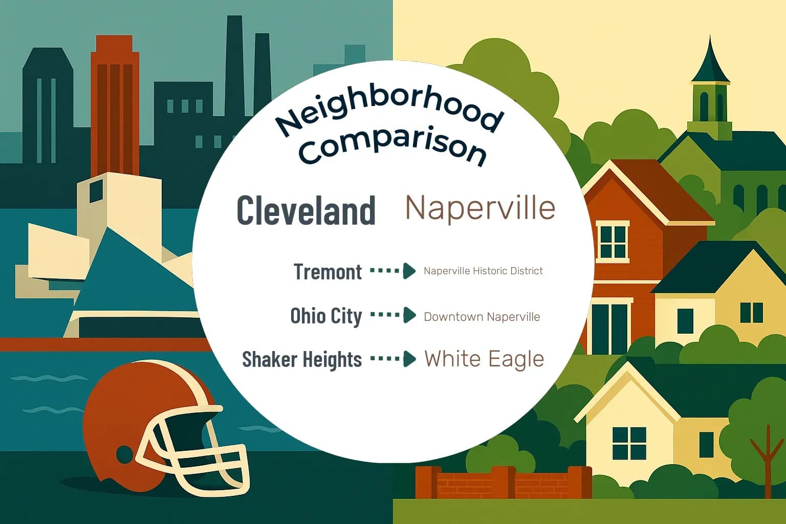 Cleveland vs Naperville Neighborhood Comparison