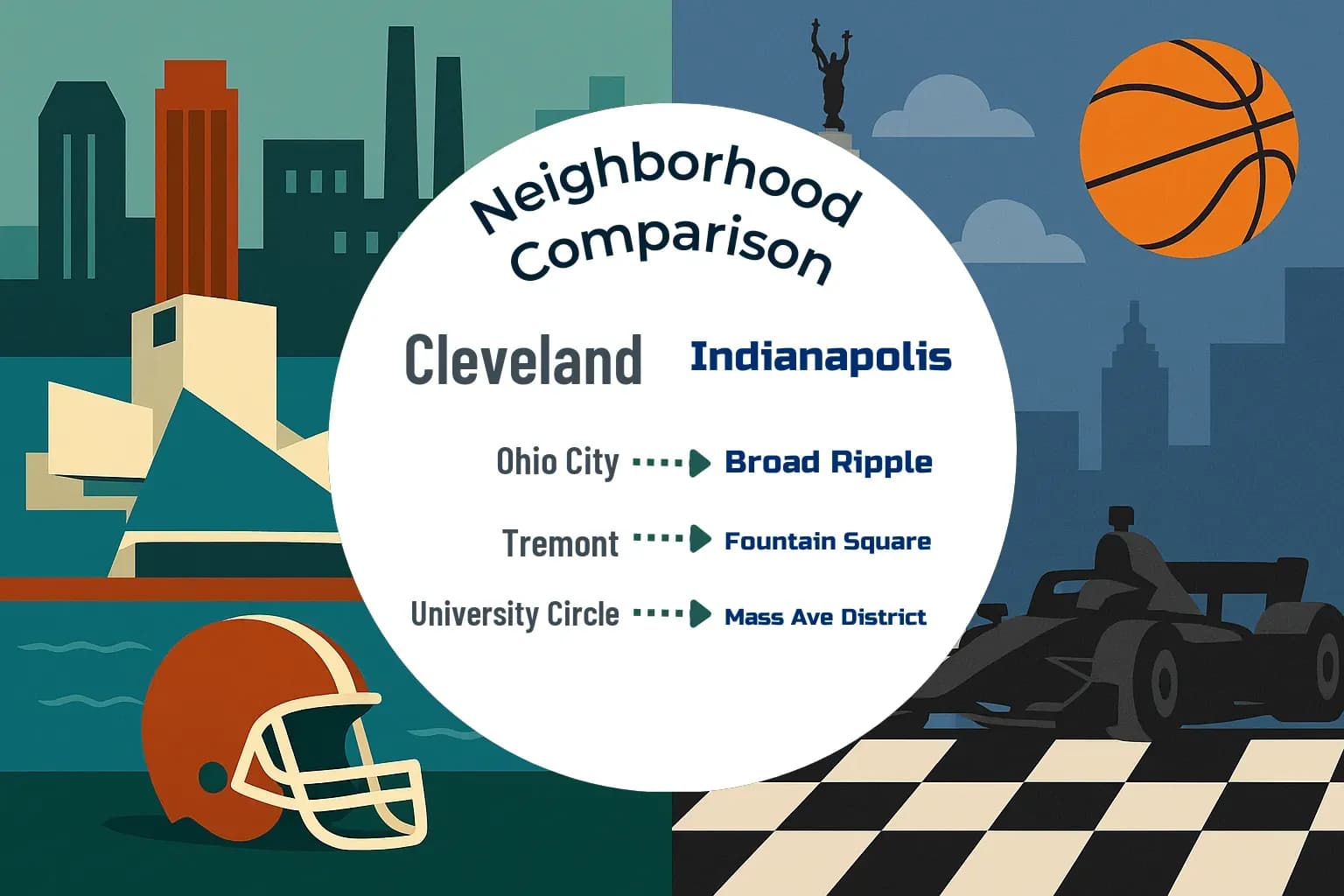 Cleveland vs Indianapolis Neighborhood Comparison