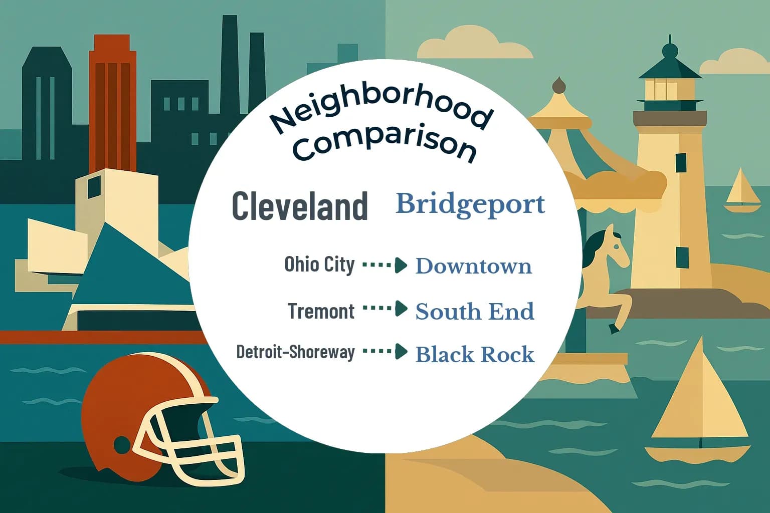 Cleveland vs Bridgeport Neighborhood Comparison