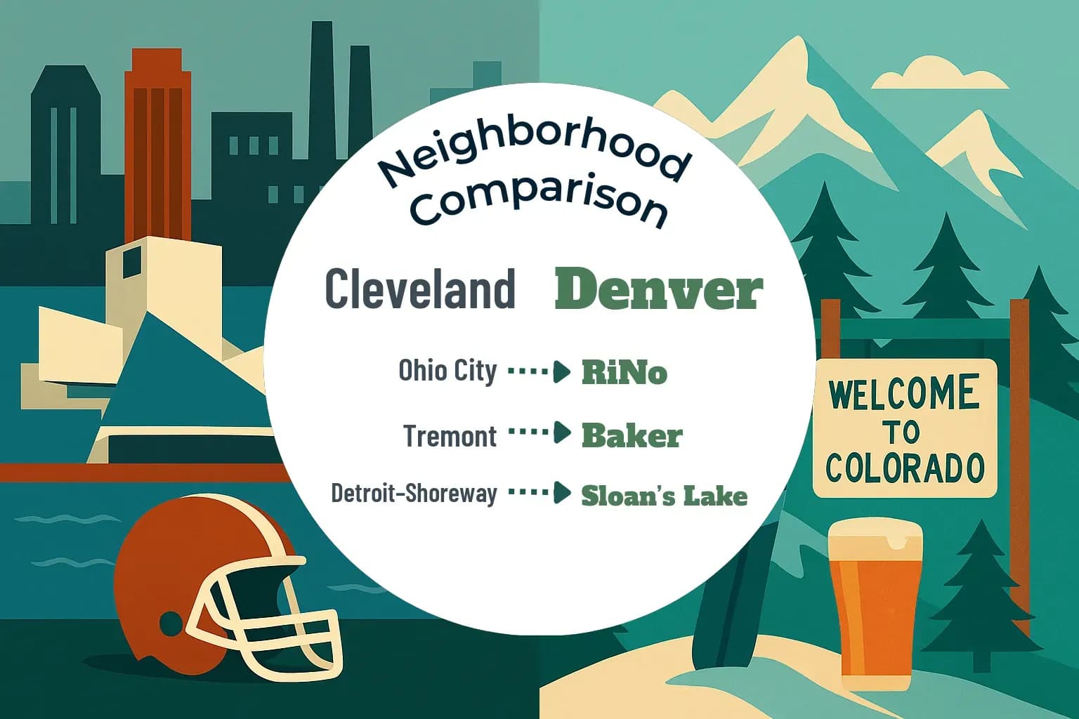 Cleveland vs Denver Neighborhood Comparison