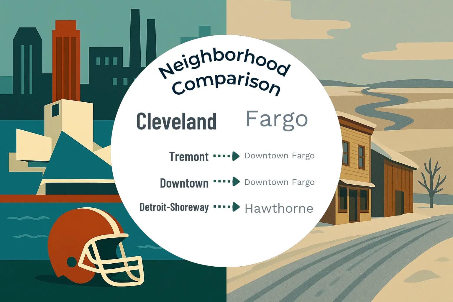 Cleveland vs Fargo Neighborhood Comparison