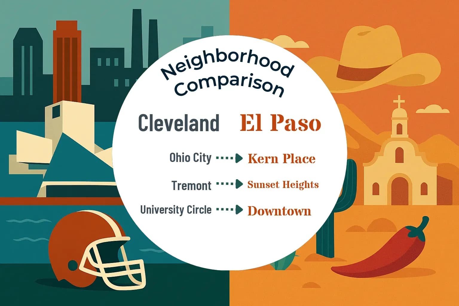 Cleveland vs El Paso Neighborhood Comparison