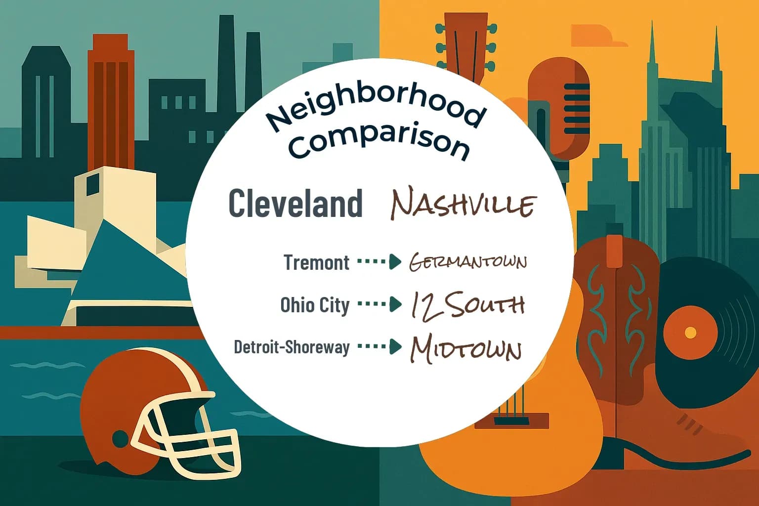Cleveland vs Nashville Neighborhood Comparison