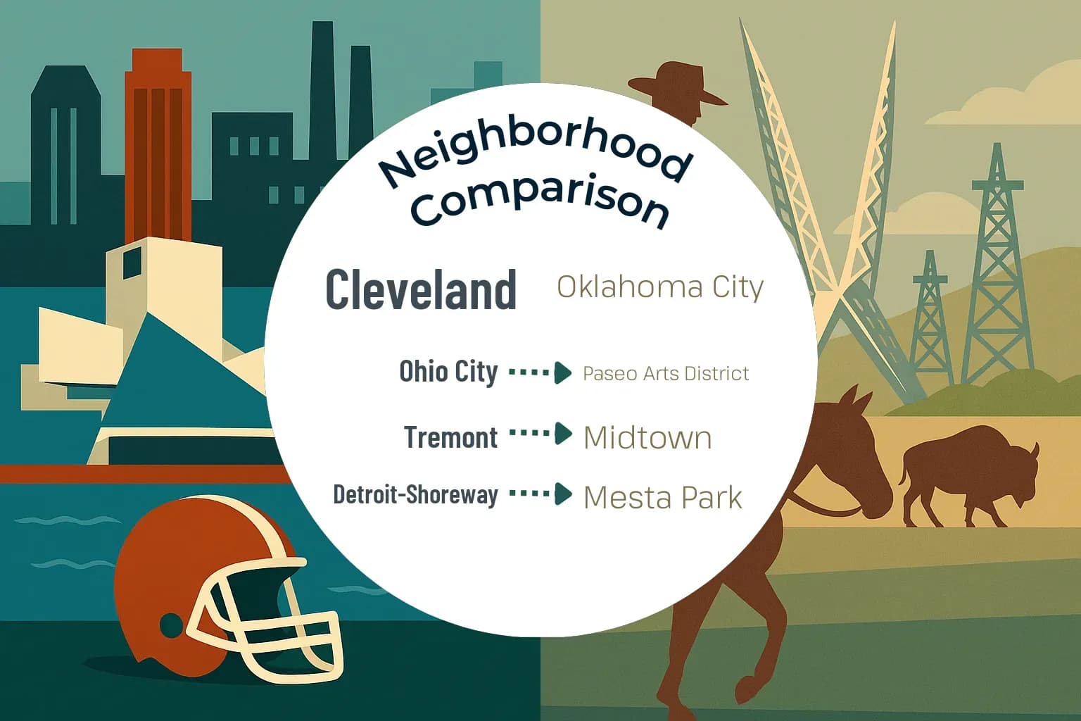Cleveland vs Oklahoma City Neighborhood Comparison