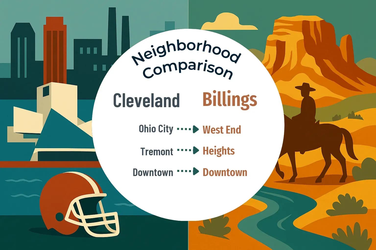 Cleveland vs Billings Neighborhood Comparison