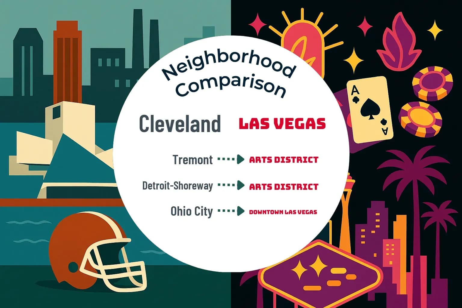 Cleveland vs Las Vegas Neighborhood Comparison