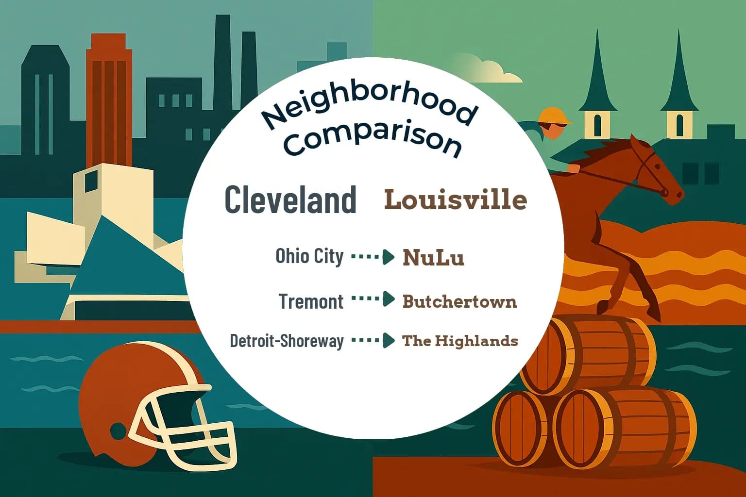 Cleveland vs Louisville Neighborhood Comparison