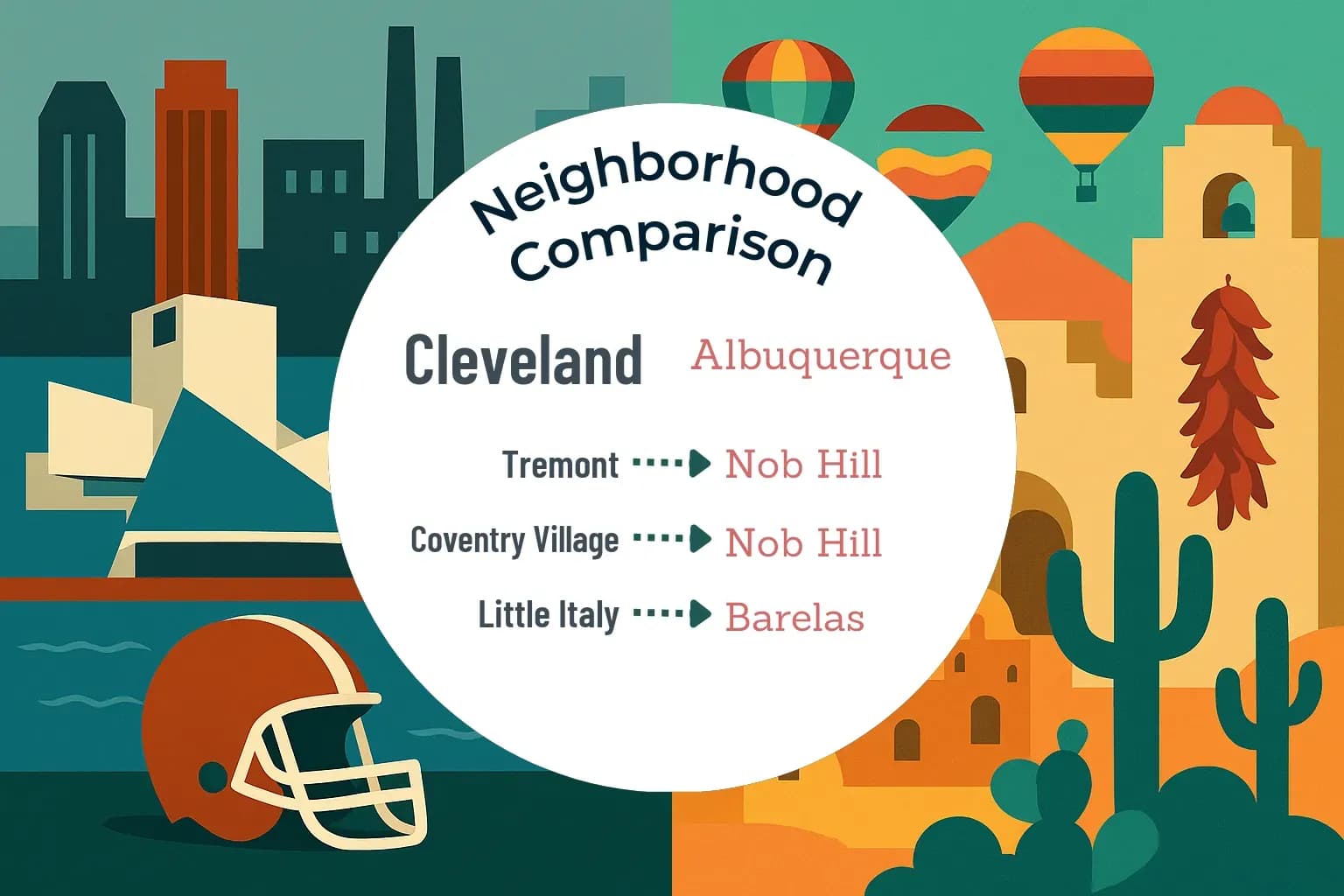 Cleveland vs Albuquerque Neighborhood Comparison