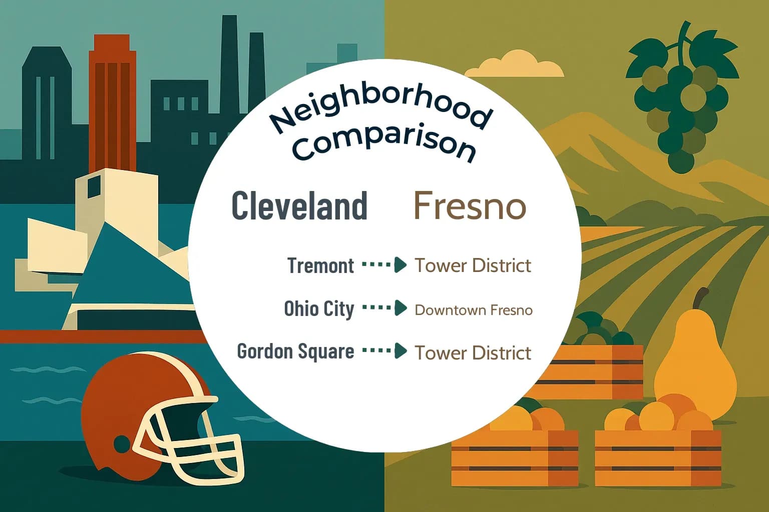 Cleveland vs Fresno Neighborhood Comparison