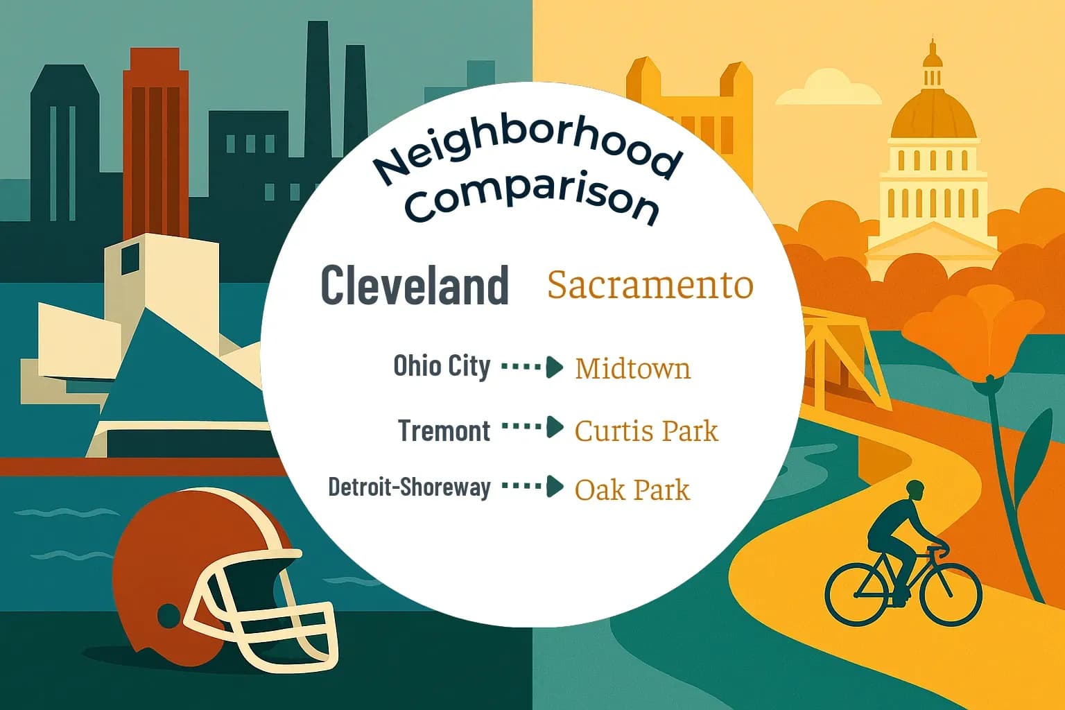 Cleveland vs Sacramento Neighborhood Comparison
