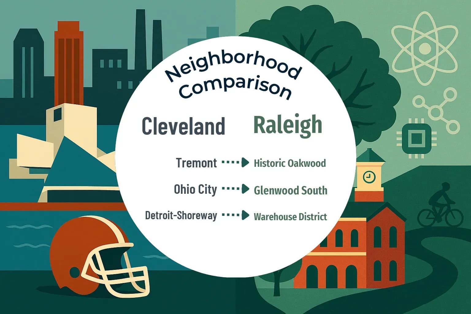 Cleveland vs Raleigh Neighborhood Comparison