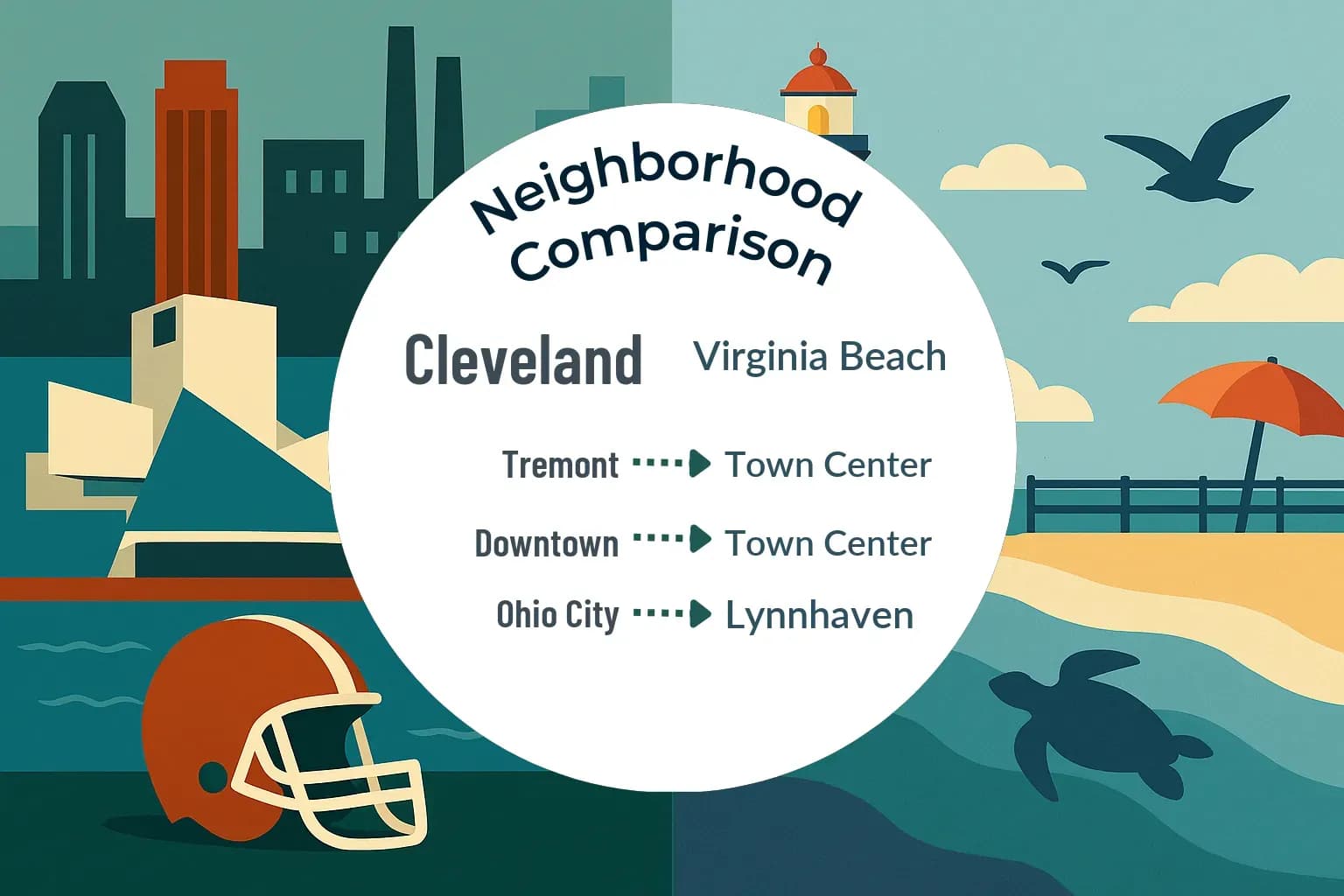 Cleveland vs Virginia Beach Neighborhood Comparison