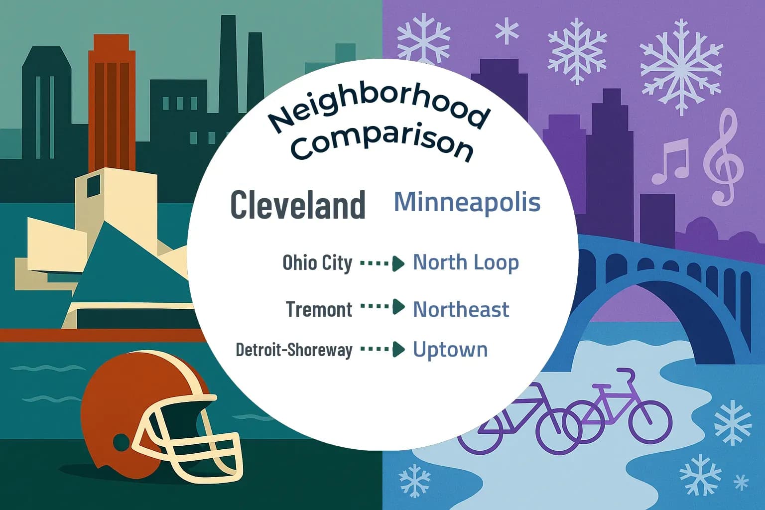 Cleveland vs Minneapolis Neighborhood Comparison