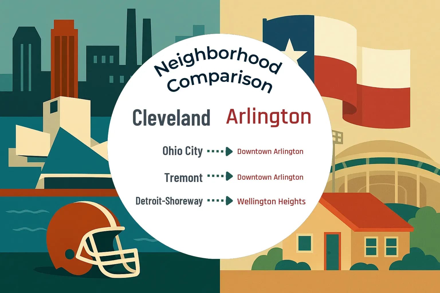 Cleveland vs Arlington Neighborhood Comparison