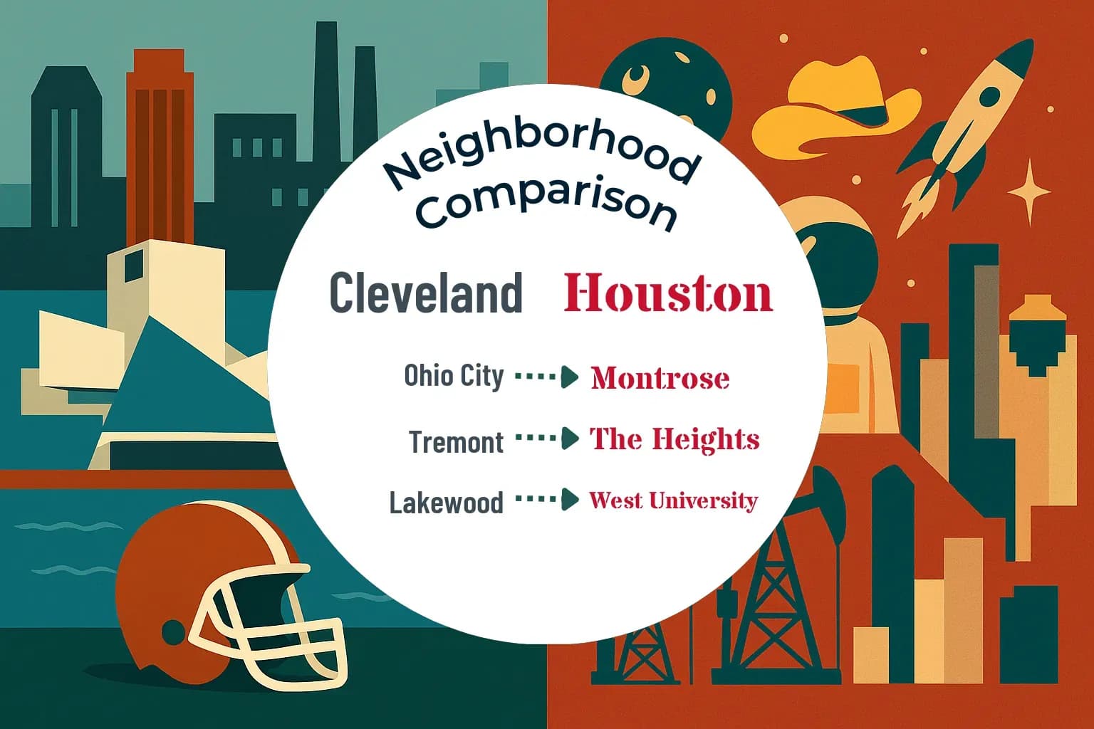 Cleveland vs Houston Neighborhood Comparison