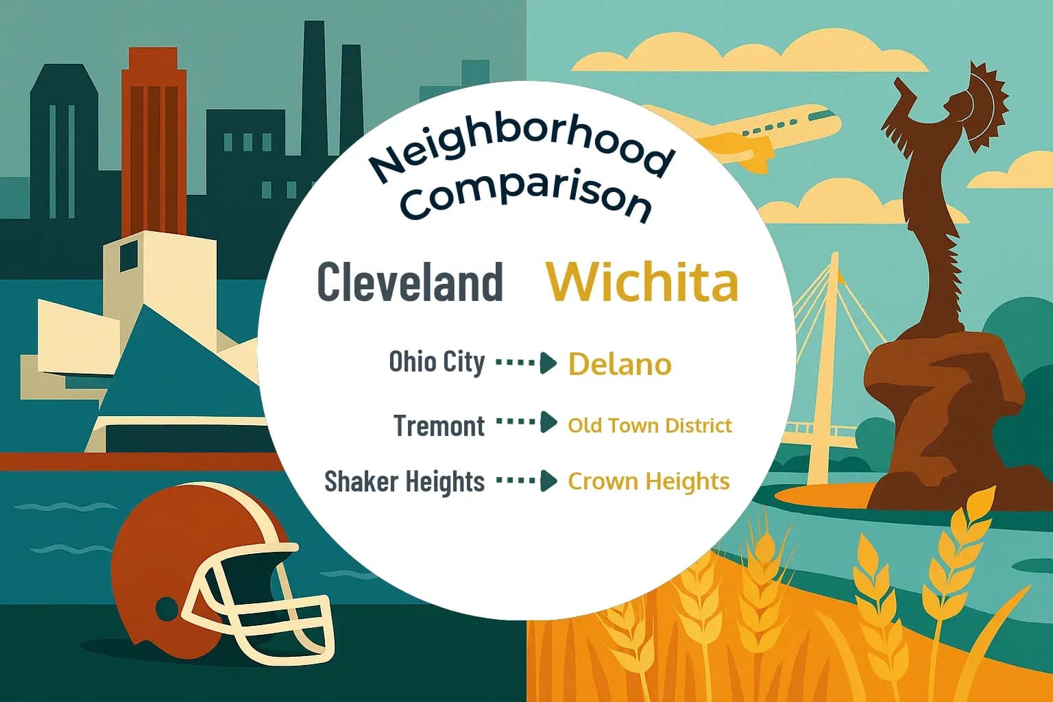 Cleveland vs Wichita Neighborhood Comparison