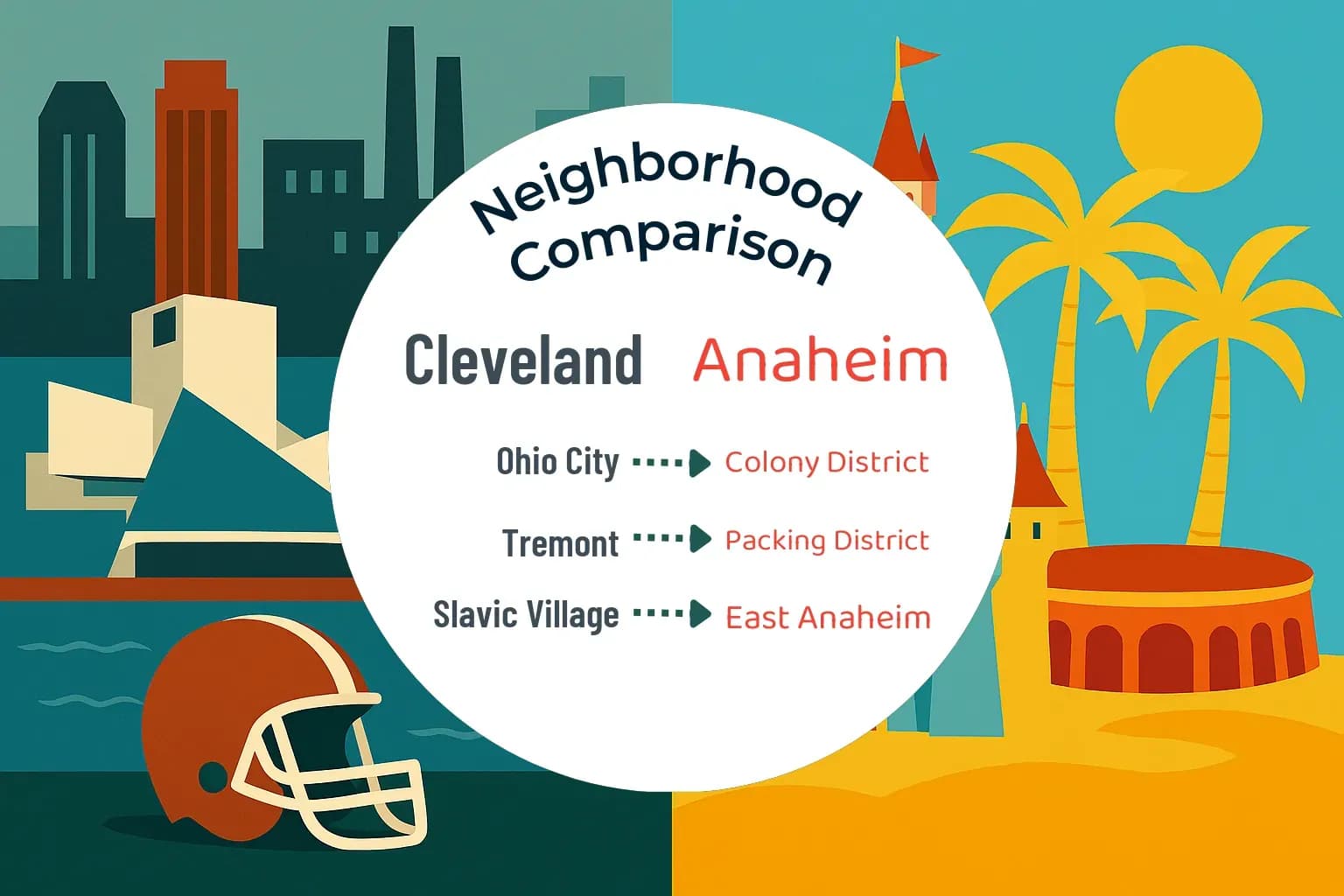 Cleveland vs Anaheim Neighborhood Comparison