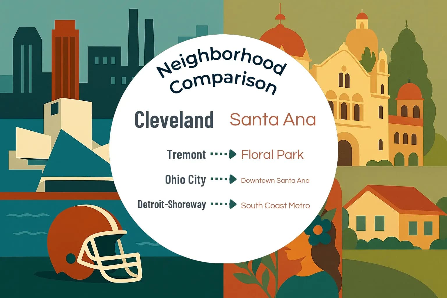 Cleveland vs Santa Ana Neighborhood Comparison