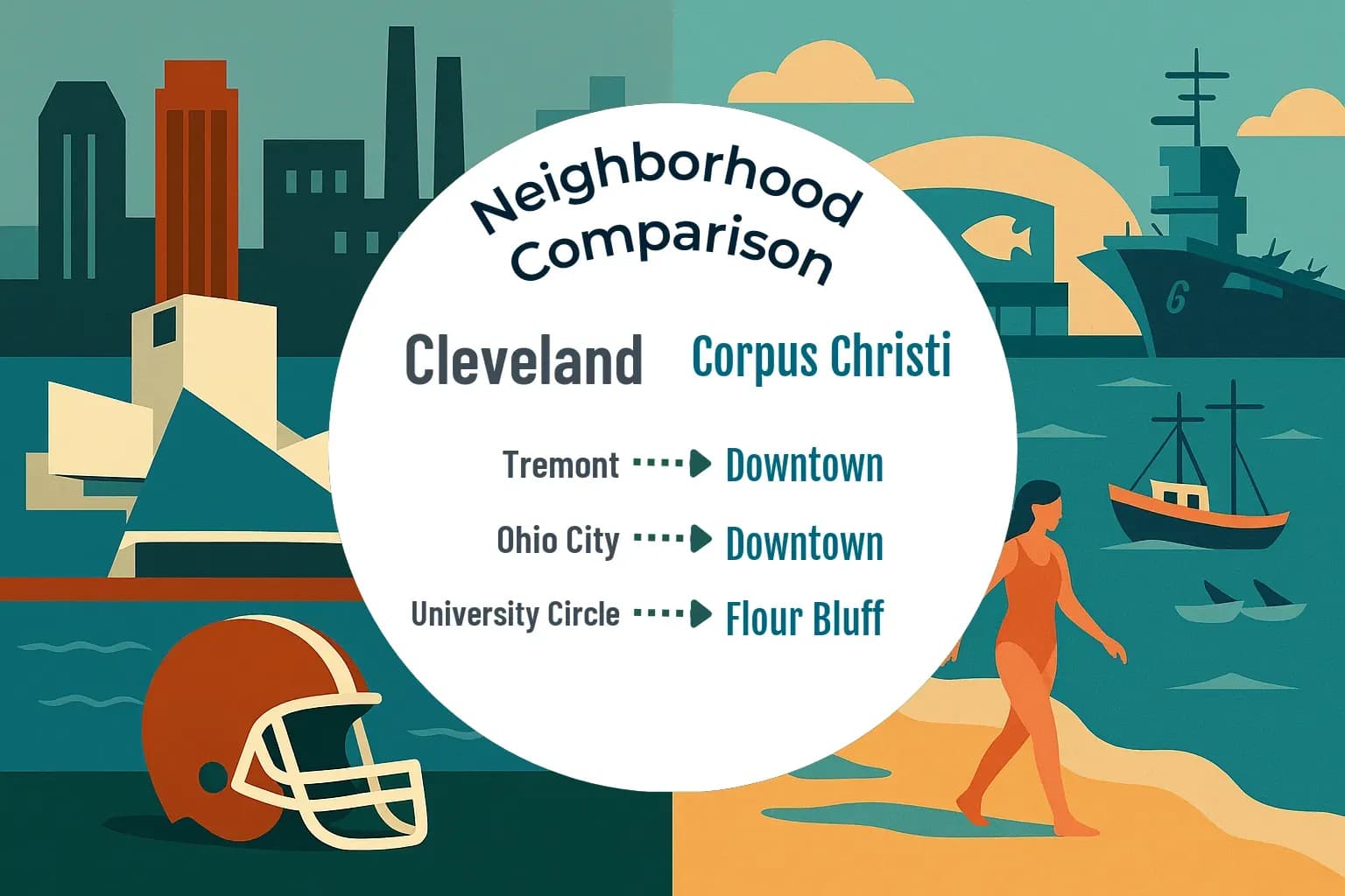 Cleveland vs Corpus Christi Neighborhood Comparison