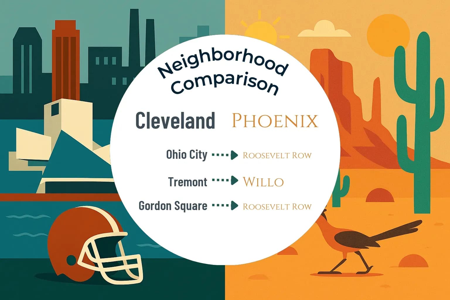 Cleveland vs Phoenix Neighborhood Comparison